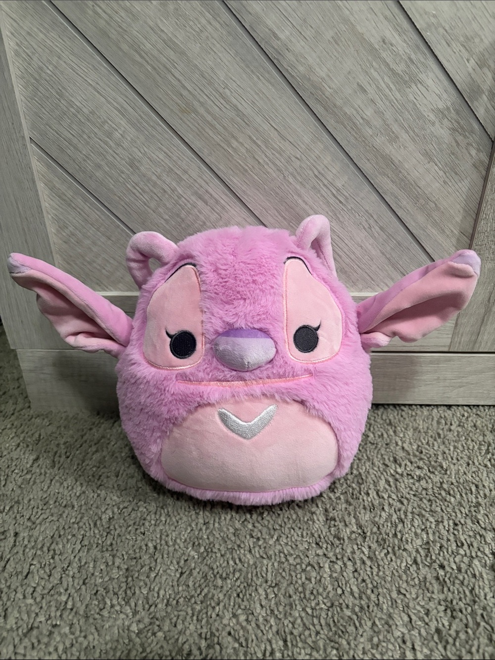 Squishmallows Pink Bat Plush - Light Pink and Lavender